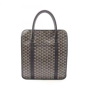 Goyard GOYARD Bourgogne Tote Bag Handbag Coated Canvas Leather Women's Black ...